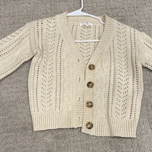 Tilly's Beige Button-Up Cardigan